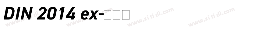 DIN 2014 ex字体转换